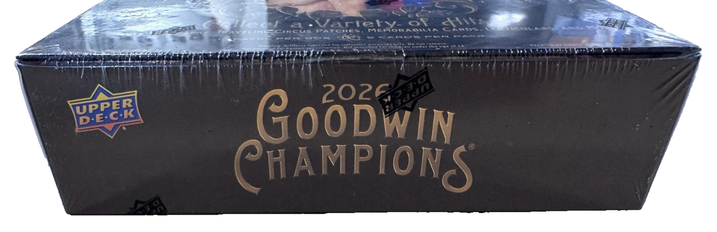 2026 Upper Deck Goodwin Champions Hobby Box Factory Sealed Mint