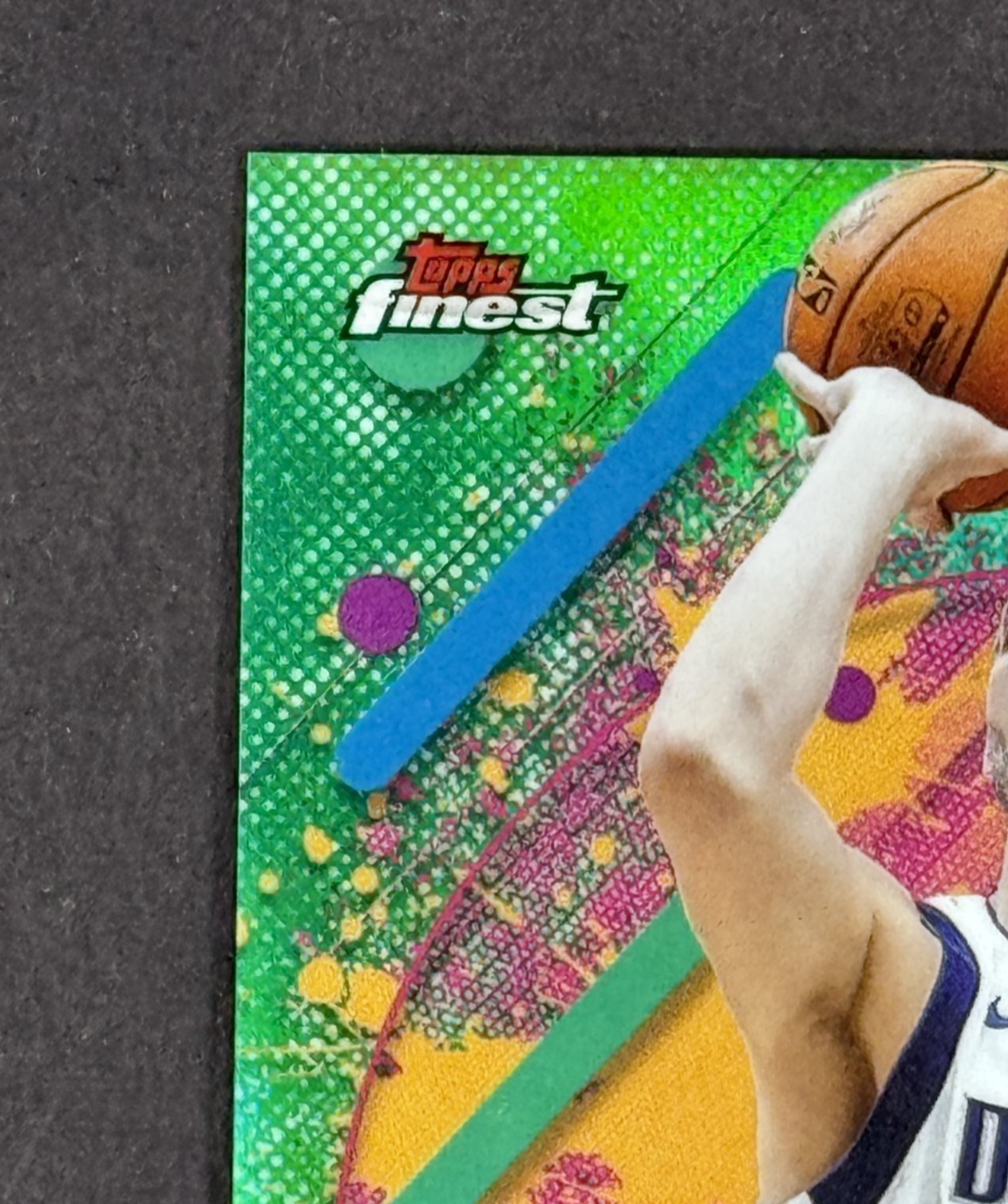 2026 Topps Finest NBA Dirk Nowitzki Green Refractor LE /25 Mavericks HOF Mint