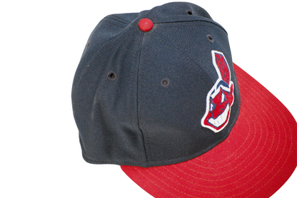 Vintage New Era Cleveland Indians Diamond Collection Pro Model Fitted Hat 7 3/8