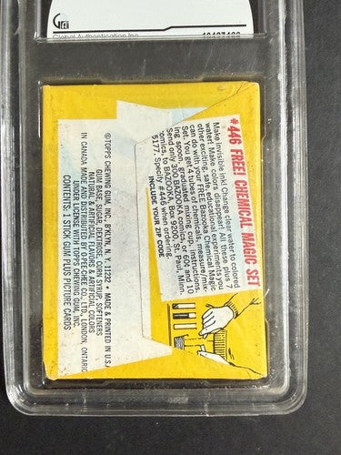 1968 topps baseball unopened Sealed wax pack series 4 Mint 9 Gai Graded