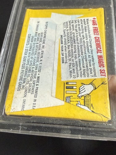 1968 topps baseball unopened Sealed wax pack series 4 Mint 9 Gai Graded