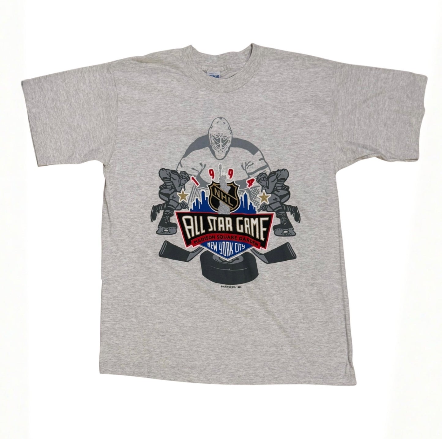 Vintage 1994 NHL All-Star Game Salem Sportswear Shirt Madison Square Garden sz L