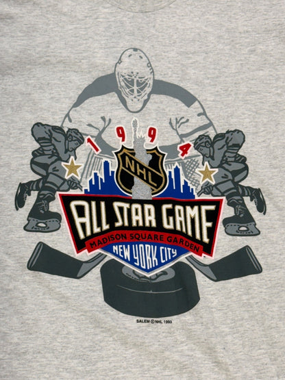 Vintage 1994 NHL All-Star Game Salem Sportswear Shirt Madison Square Garden sz L