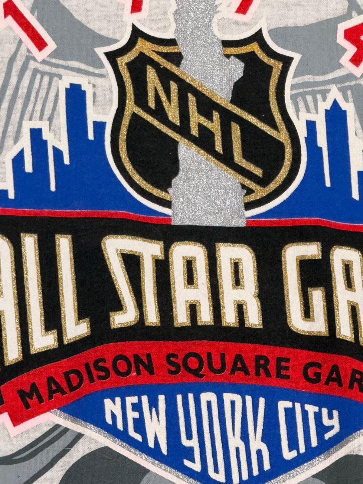Vintage 1994 NHL All-Star Game Salem Sportswear Shirt Madison Square Garden sz L