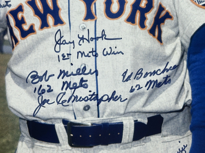 1962 New York Mets Signed 16x20 Photo Framed 20 Auto PSA LOA Jones Bob Miller