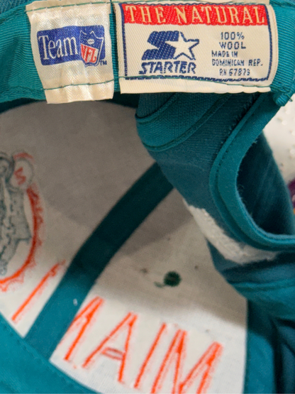 Vintage Starter Miami Dolphins NFL Snapback Hat NWT Rare