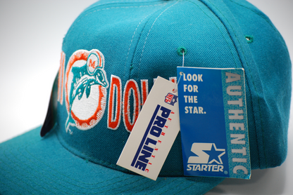Vintage Starter Miami Dolphins NFL Snapback Hat NWT Rare