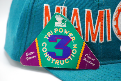 Vintage Starter Miami Dolphins NFL Snapback Hat NWT Rare