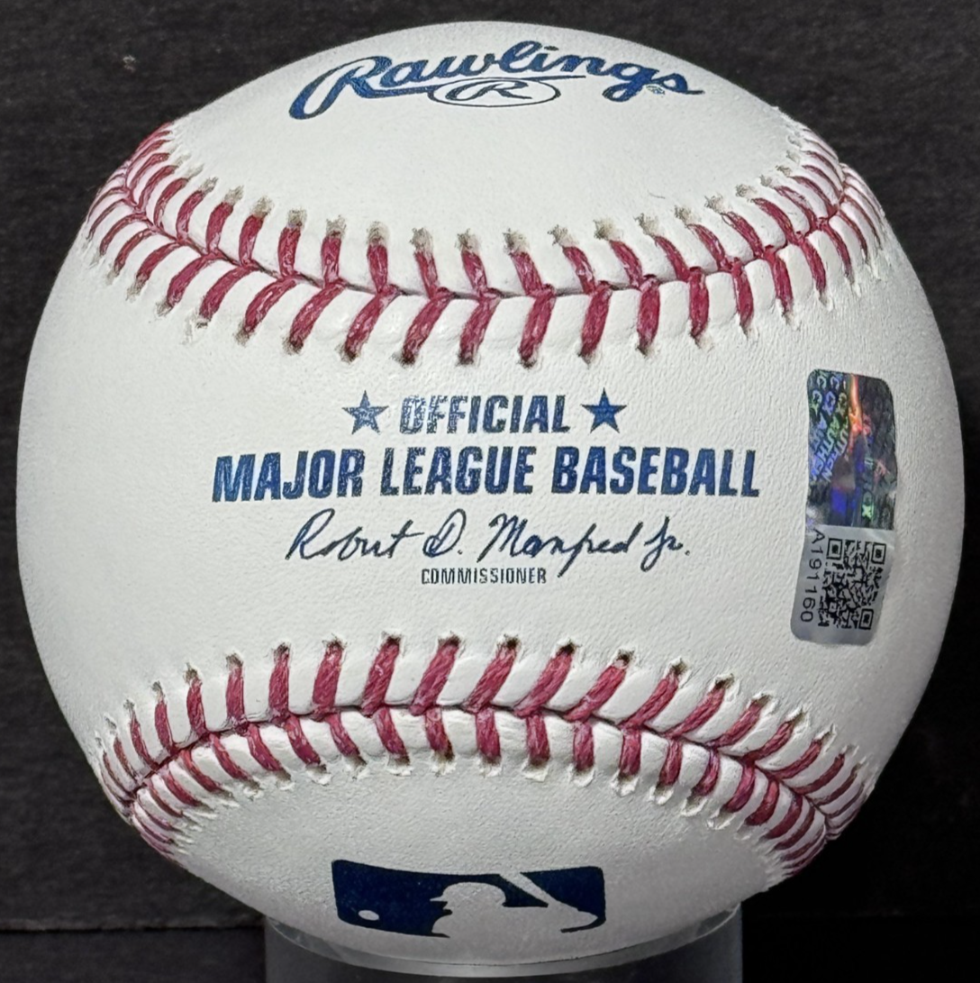 Ben Rice Signed Official MLB Baseball Ben Arroz Auto Steiner CX COA NY Yankees