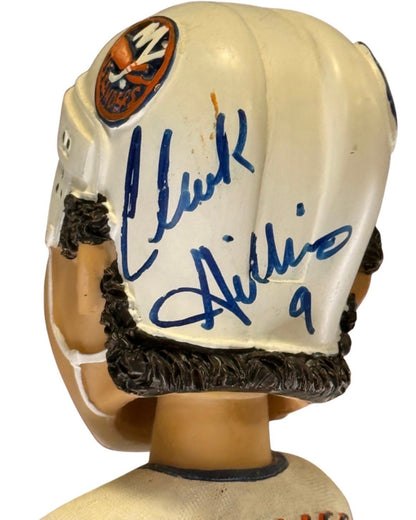 Clark Gillies Signed NY Islanders Bobblehead Auto CBM COA HOF