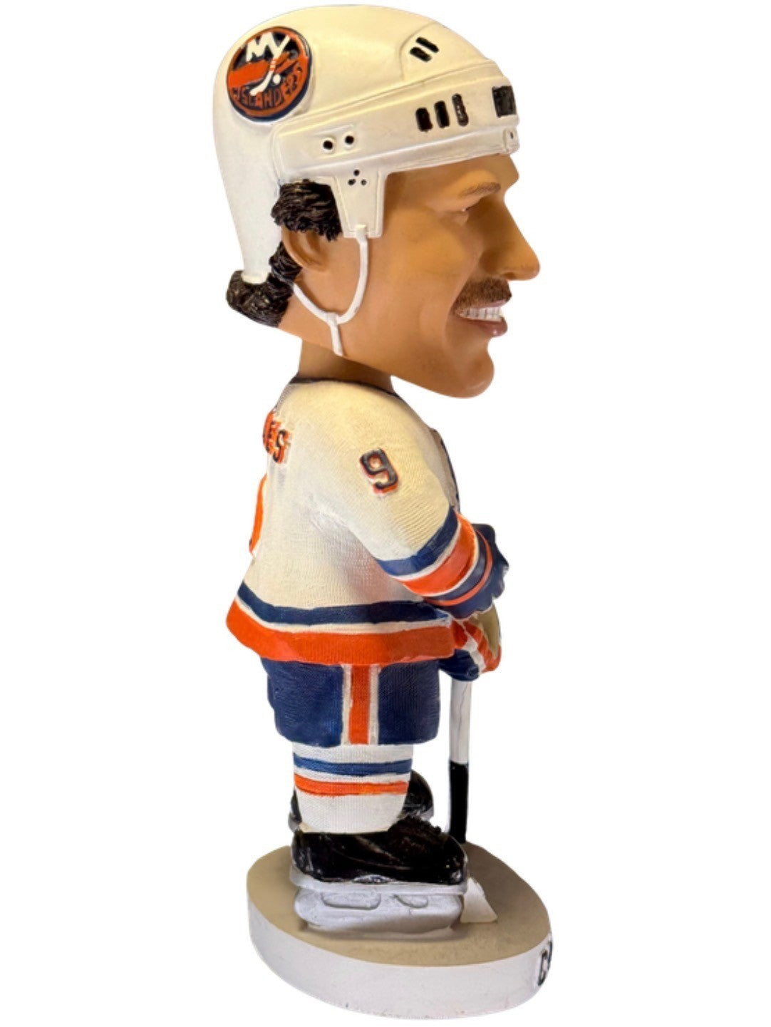Clark Gillies Signed NY Islanders Bobblehead Auto CBM COA HOF