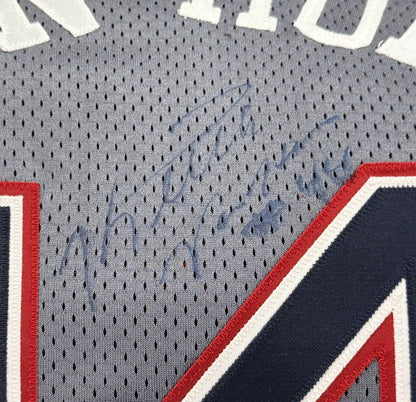 Keith Van Horn Signed Champion NBA Authentics Pro Cut 98-99 Nets Jersey Sz 46 +4