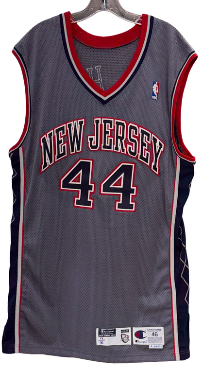 Keith Van Horn Signed Champion NBA Authentics Pro Cut 98-99 Nets Jersey Sz 46 +4