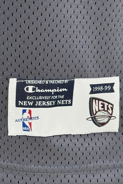 Keith Van Horn Signed Champion NBA Authentics Pro Cut 98-99 Nets Jersey Sz 46 +4
