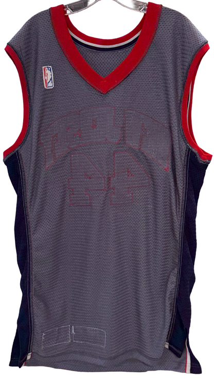 Keith Van Horn Signed Champion NBA Authentics Pro Cut 98-99 Nets Jersey Sz 46 +4