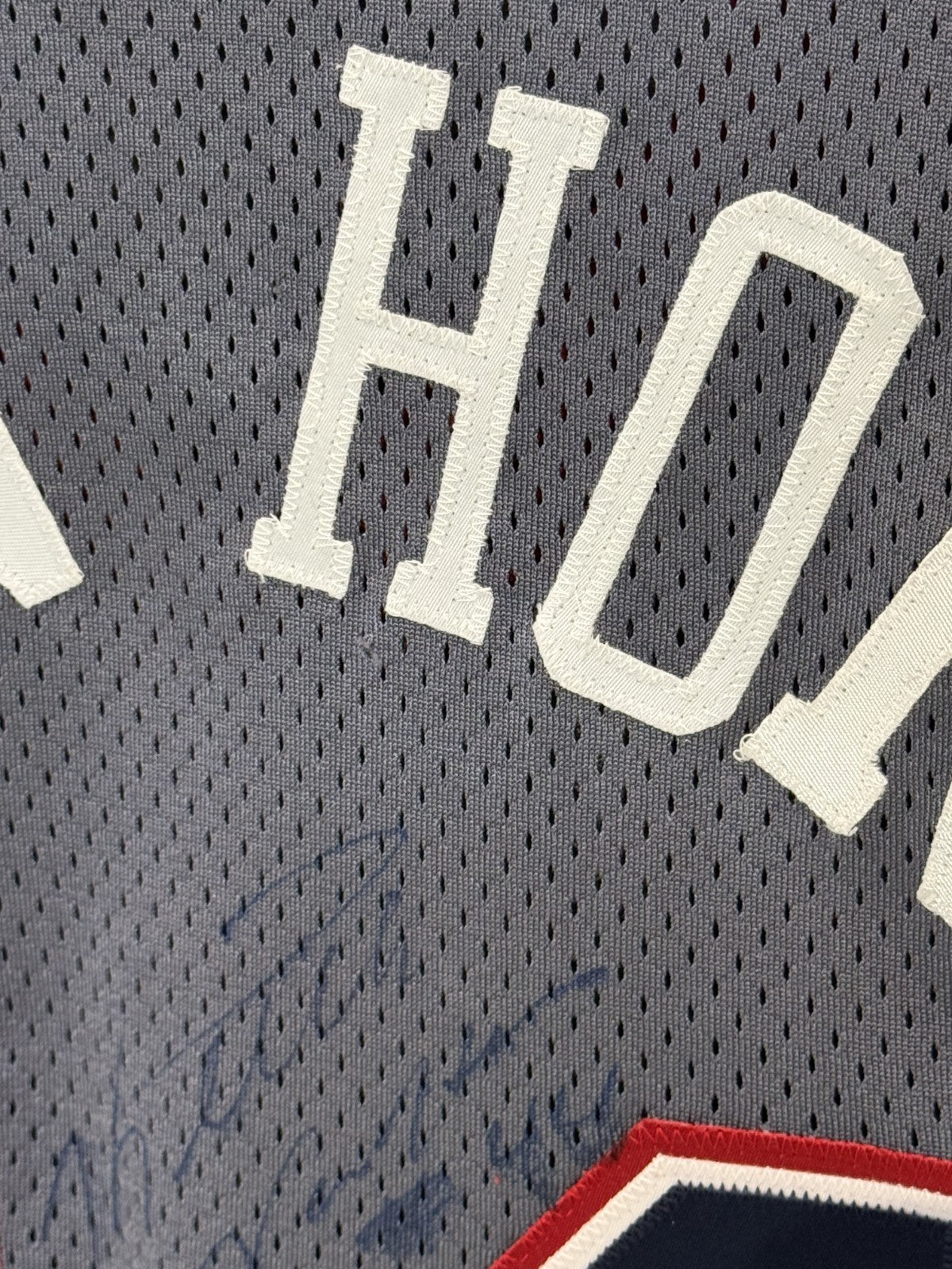 Keith Van Horn Signed Champion NBA Authentics Pro Cut 98-99 Nets Jersey Sz 46 +4