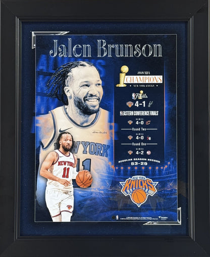 Jalen Brunson 2026 NBA Finals Champions Framed 11x14 Photo MVP New York Knicks