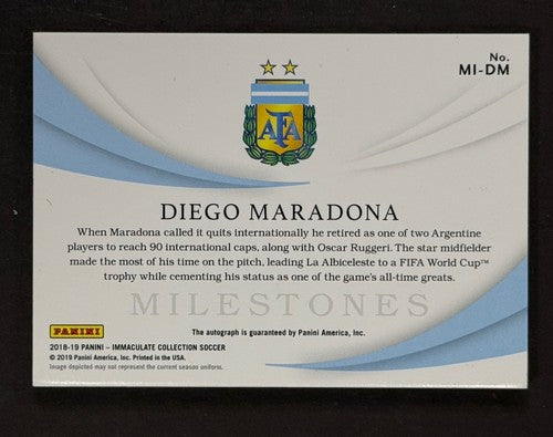 2018 /19 Immaculate Soccer Gold Diego Maradona Argentina Mint AUTO 1/10 Panini
