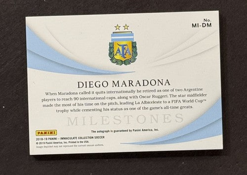 2018 /19 Immaculate Soccer Gold Diego Maradona Argentina Mint AUTO 1/10 Panini