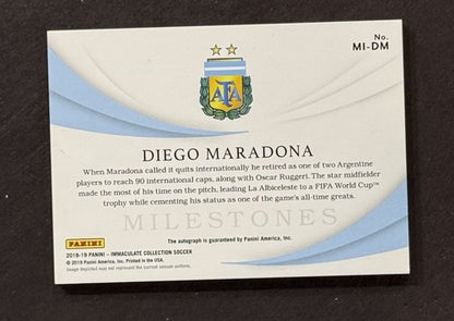 2018 /19 Immaculate Soccer Gold Diego Maradona Argentina Mint AUTO 1/10 Panini