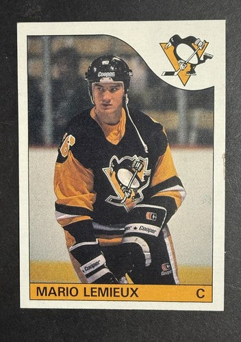 1985-86 Topps Mario Lemieux #9 Rookie Card Ex Centered Penguins HOF Rc
