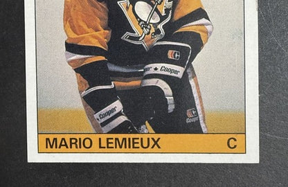 1985-86 Topps Mario Lemieux #9 Rookie Card Ex Centered Penguins HOF Rc