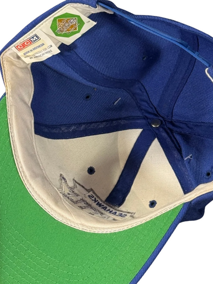 Vintage CCM Seattle Seahawks Snapback Hat Classic Team NFL Collection Rare