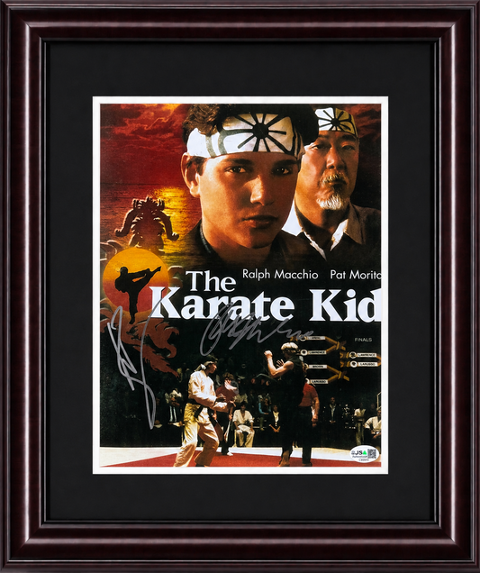 Karate Kid Signed 11x14 Framed Photo Ralph Macchio William Zabka 2 Auto JSA COA