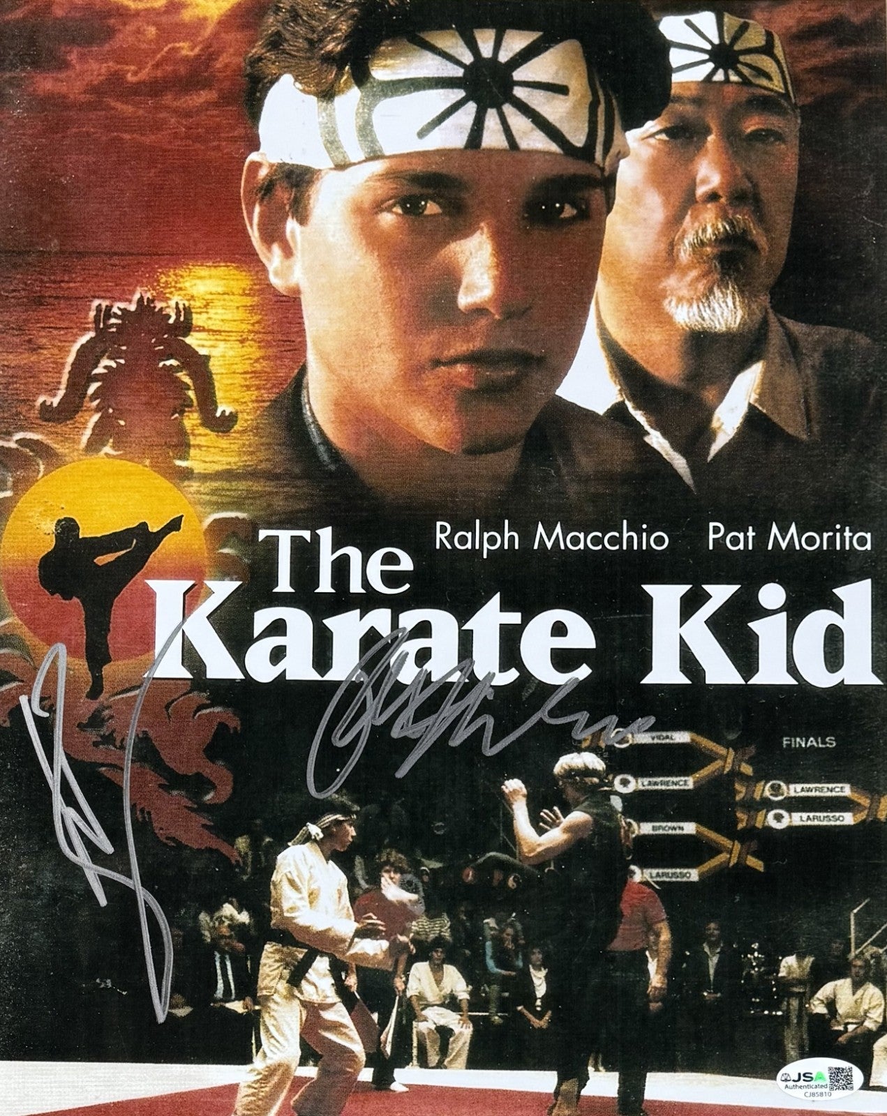 Karate Kid Signed 11x14 Framed Photo Ralph Macchio William Zabka 2 Auto JSA COA