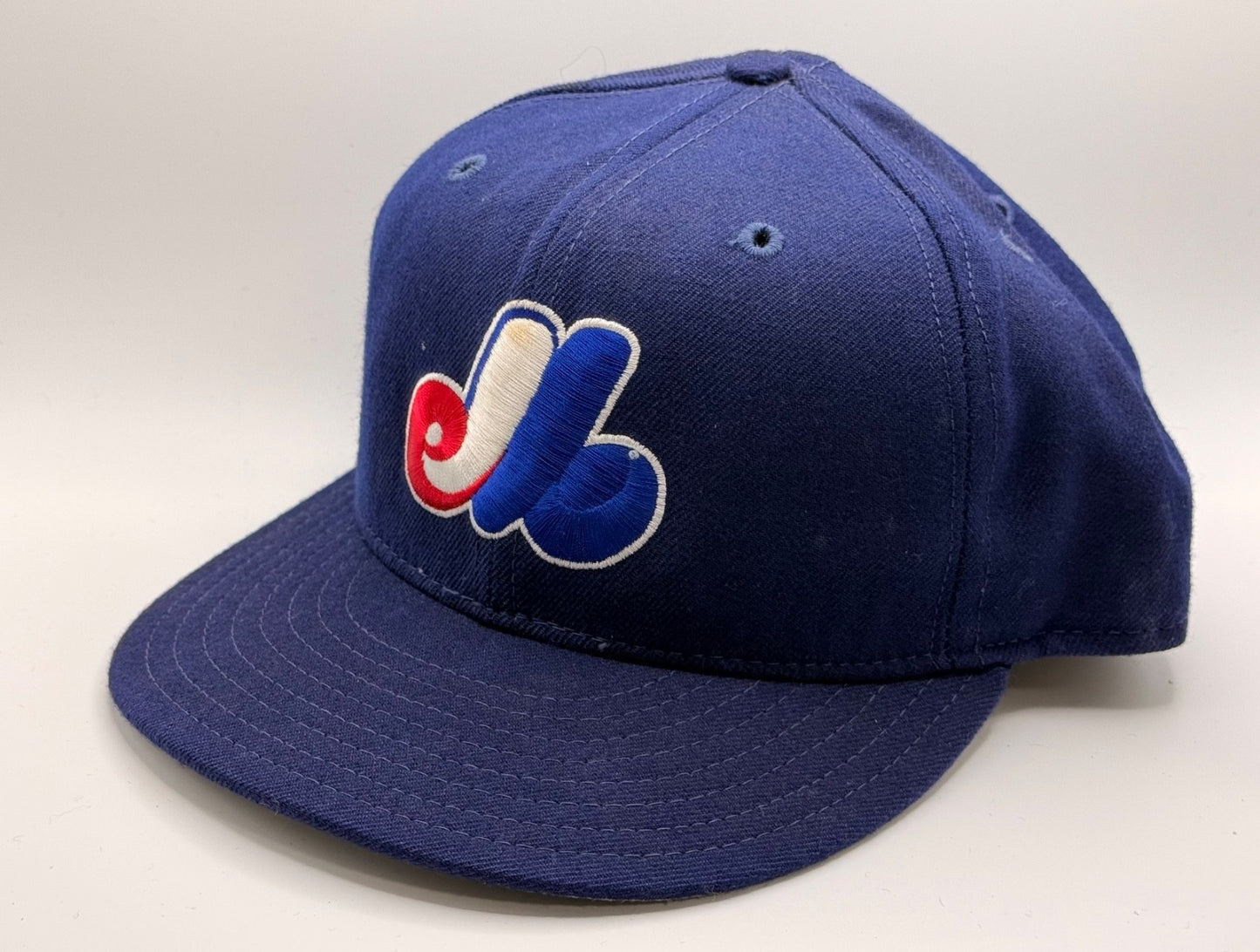Vintage New Era 5950 Montreal Expos Diamond Collection Fitted Hat Size 7 1/4