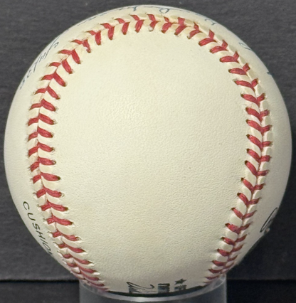 Johnny Vander Meer Signed NL Baseball Dated Back 2 Back No Hitter Auto Reds PSA