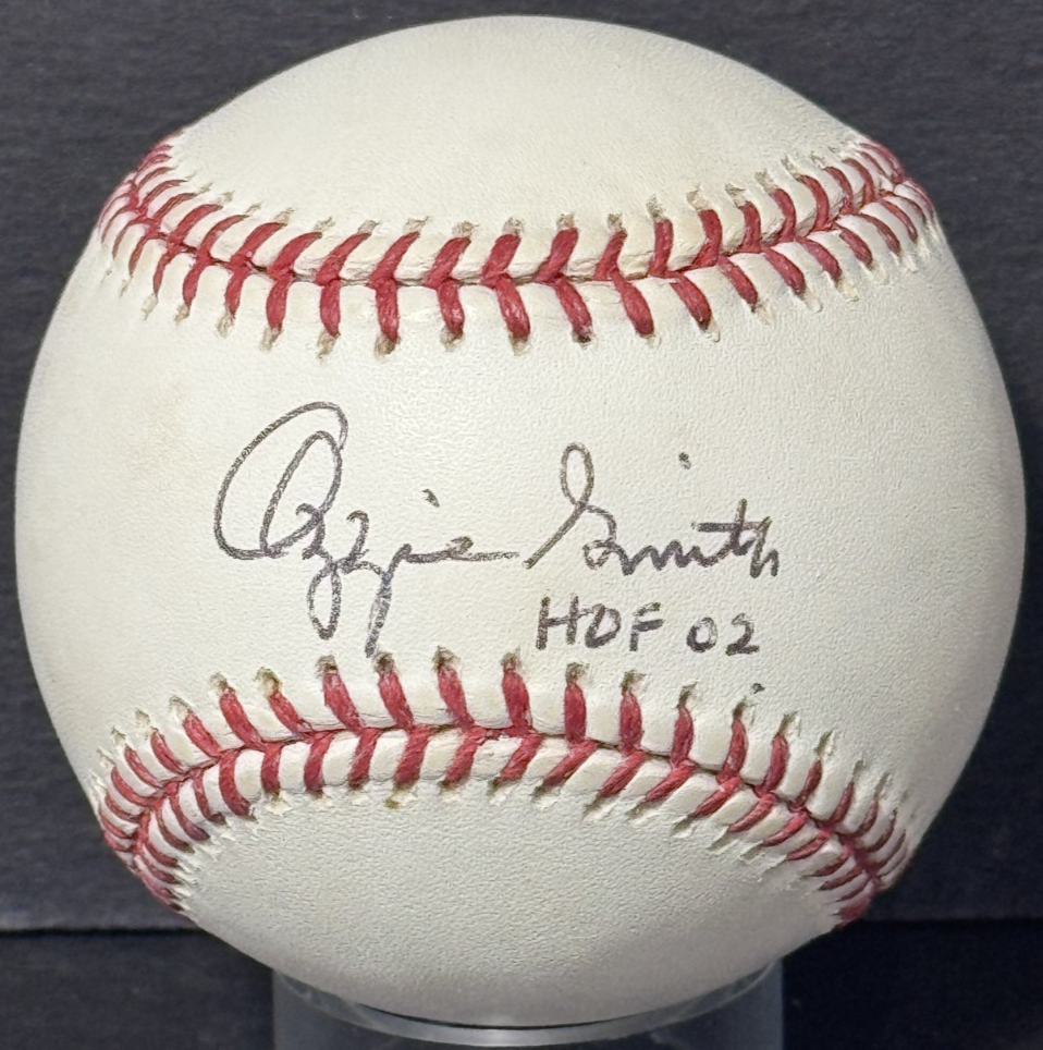 Ozzie Smith Signed Official MLB Baseball HOF 02 Auto PSA COA St Louis Cardinals