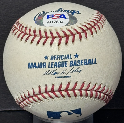 Ozzie Smith Signed Official MLB Baseball HOF 02 Auto PSA COA St Louis Cardinals