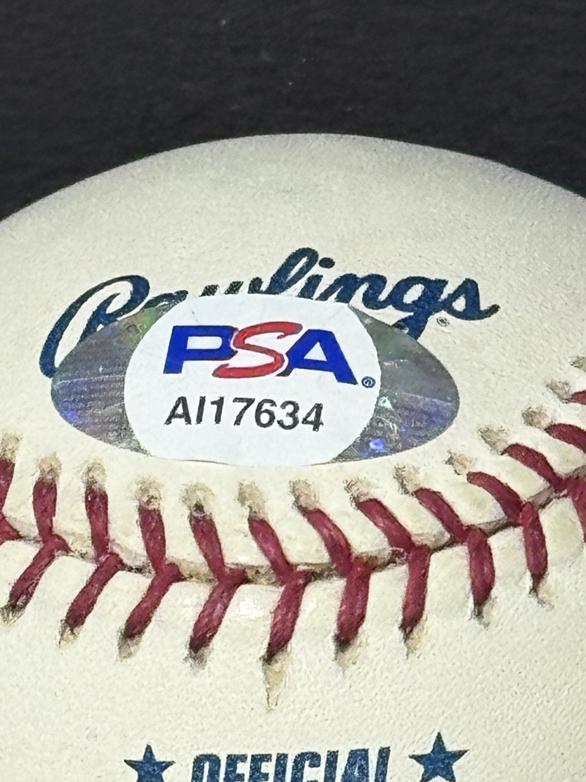 Ozzie Smith Signed Official MLB Baseball HOF 02 Auto PSA COA St Louis Cardinals
