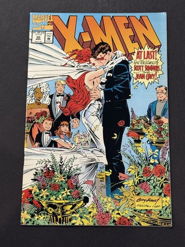 X-Men #30 KEY The Wedding of Scott Summers & Jean Grey Complete With Cards