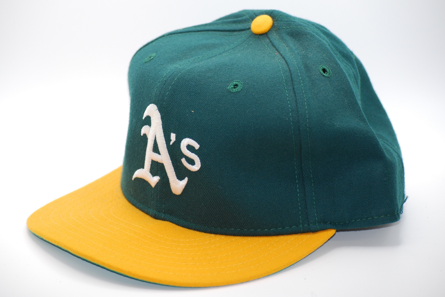 Vintage New Era Oakland A's Diamond Collection Fitted Hat Size 7 1/4