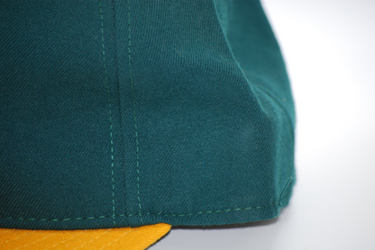 Vintage New Era Oakland A's Diamond Collection Fitted Hat Size 7 1/4
