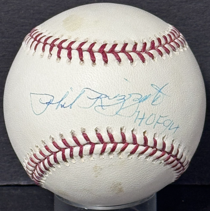 Phil Rizzuto Signed Official MLB Baseball HOF 94 Auto Triple Crown COA Yankees