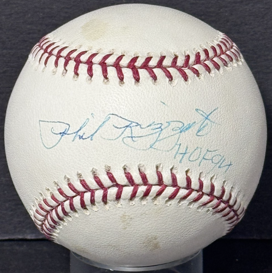 Phil Rizzuto Signed Official MLB Baseball HOF 94 Auto Triple Crown COA Yankees
