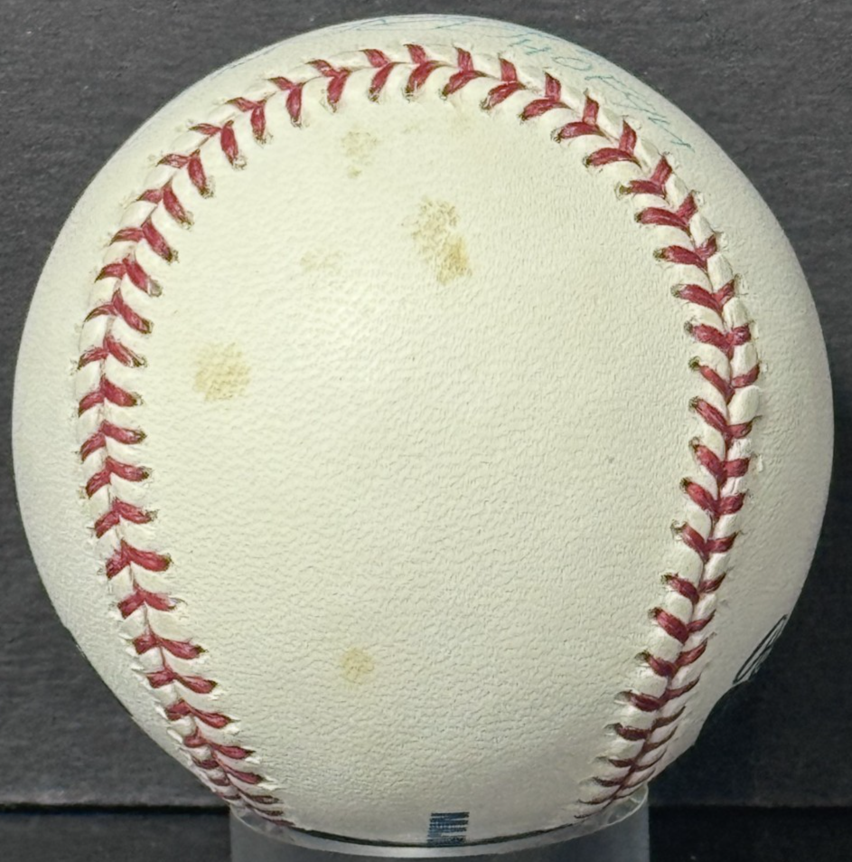 Phil Rizzuto Signed Official MLB Baseball HOF 94 Auto Triple Crown COA Yankees