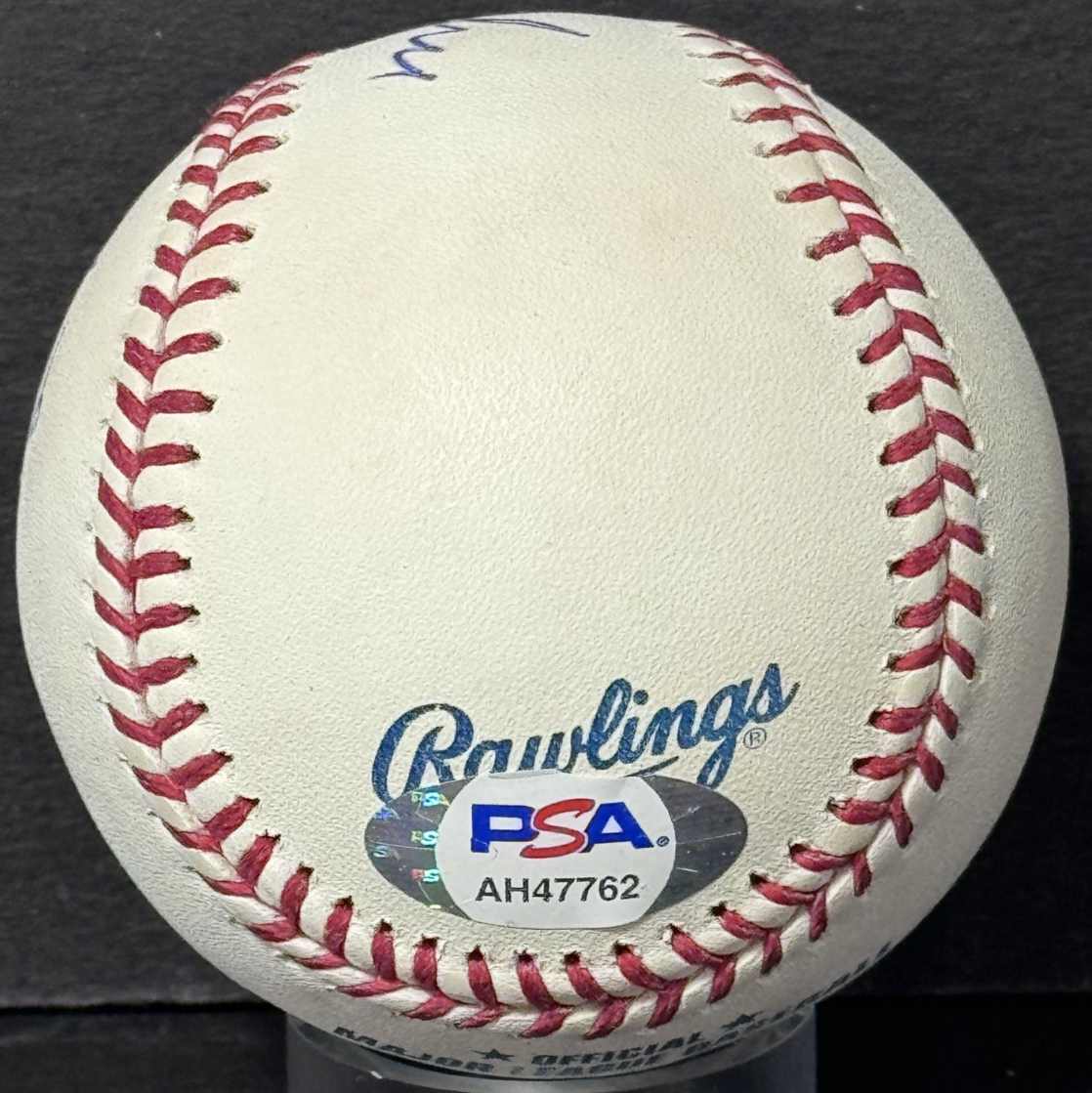 Ralph Macchio Signed Official MLB Baseball Karate Kid Auto PSA COA