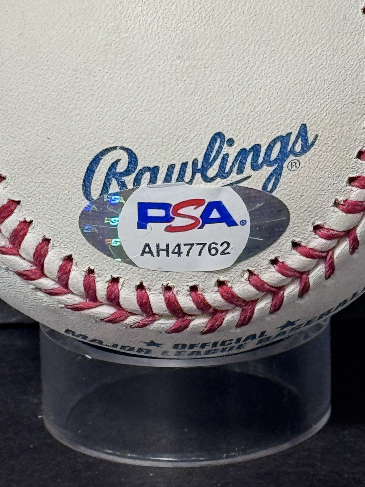 Ralph Macchio Signed Official MLB Baseball Karate Kid Auto PSA COA