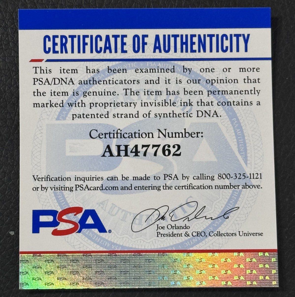 Ralph Macchio Signed Official MLB Baseball Karate Kid Auto PSA COA