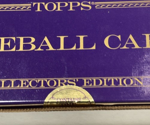 1987 Topps Tiffany Collectors Edition Baseball Complete Set Factory Sealed Bonds