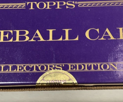 1987 Topps Tiffany Collectors Edition Baseball Complete Set Factory Sealed Bonds
