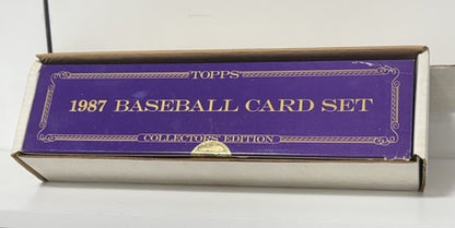 1987 Topps Tiffany Collectors Edition Baseball Complete Set Factory Sealed Bonds
