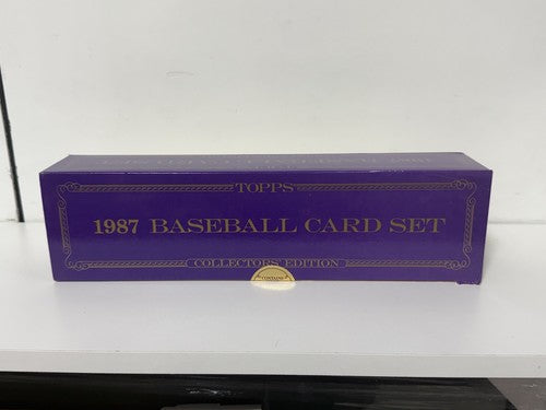 1987 Topps Tiffany Collectors Edition Baseball Complete Set Factory Sealed Bonds