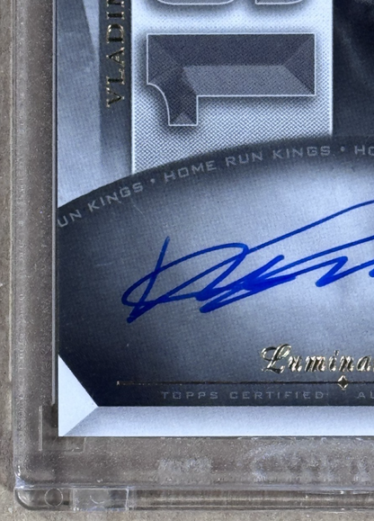 2021 Topps Luminaries Vladimir Guerrero Home Run Kings Auto /15 Encased Expos