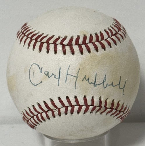Carl Hubbell Signed Official NL Baseball Auto PSA COA NY Giants HOF
