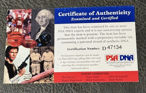 Carl Hubbell Signed Official NL Baseball Auto PSA COA NY Giants HOF